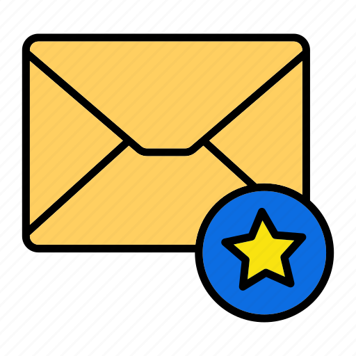 Email, envelop, favourite, letter, mail, message, star icon - Download on Iconfinder