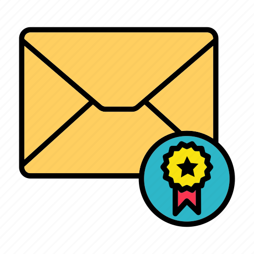Award, badge, email, envelop, letter, mail, message icon - Download on Iconfinder