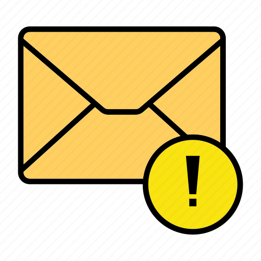 Email, envelop, letter, mail, message, warning icon - Download on Iconfinder