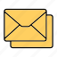 emails, envelop, letter, mail, messages 