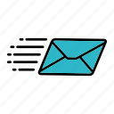 emails, envelop, fast, letter, mail, messages