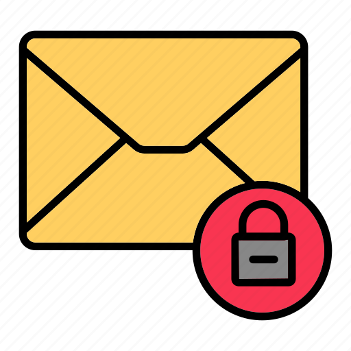 Email, envelop, letter, lock, mail, message icon - Download on Iconfinder