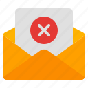 delete, cancel, close, remove, email, mail, message