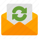 synchronize, sync, refresh, reload, email, mail, message