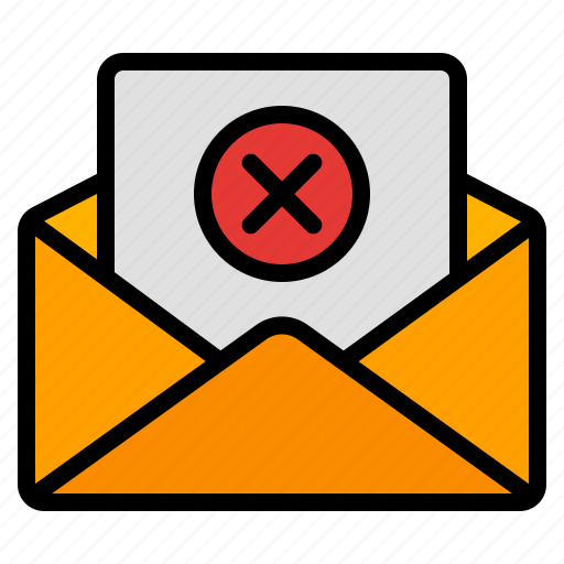 Delete, cancel, close, remove, email, mail, message icon - Download on Iconfinder