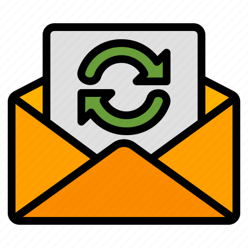 Synchronize, sync, refresh, reload, email, mail, message icon - Download on Iconfinder