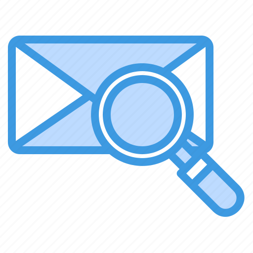 Search, find, magnifier, magnifying glass, email, mail, message icon - Download on Iconfinder