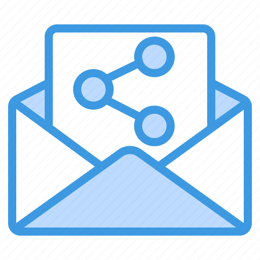 Share, connection, sharing, communication, message, email, mail icon - Download on Iconfinder