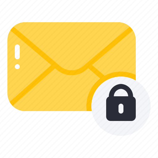 Encrypted, lock, email, mail, envelope, message, letter icon - Download on Iconfinder
