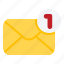 notification, dm, email, mail, envelope, message, letter 