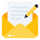 write, mail, content, email, envelope, message, letter