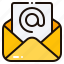 arrob, email, mail, envelope, message, letter 