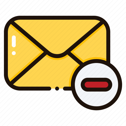 Delete, minus, email, mail, envelope, message, letter icon - Download on Iconfinder