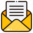 open, email, read, mail, envelope, message, letter