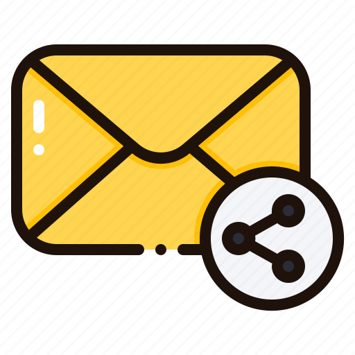 Share, sharing, email, mail, envelope, message, letter icon - Download on Iconfinder