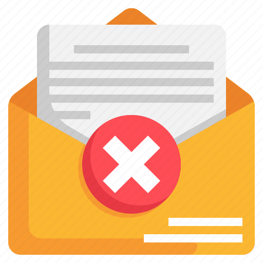Failed, email, communications, mails, message icon - Download on Iconfinder