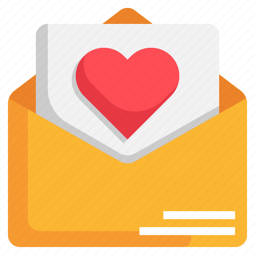 Heart, email, love, and, romance, valentine, romantic icon - Download on Iconfinder