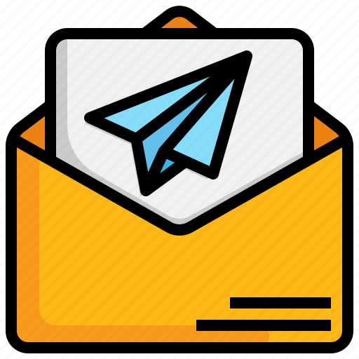 Airplane, email, paper, communications, mail, message icon - Download on Iconfinder