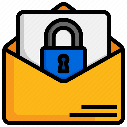 Locked, email, spam, communications, send, secure icon - Download on Iconfinder