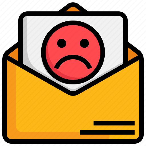 Sad, email, customer, satisfaction, feedback, communications icon - Download on Iconfinder