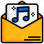 song, email, business, and, finance, music, multimedia, postcard, stamp 
