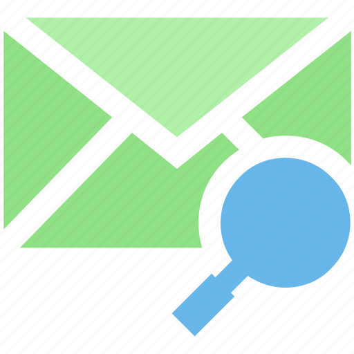 Email, envelope, letter, magnifier, message, search icon - Download on Iconfinder