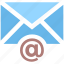 at, email, envelope, letter, message 