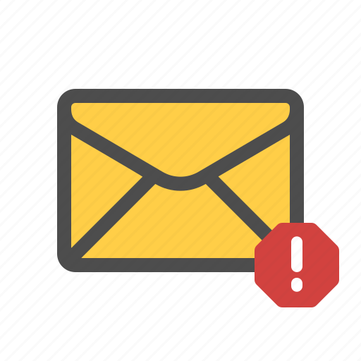 Mail, pishing, spam, warning icon - Download on Iconfinder