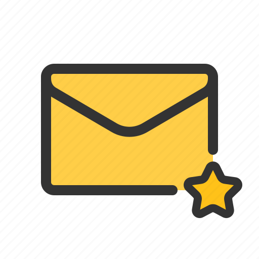 Favorite, mail, star, starred icon - Download on Iconfinder