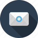 configuration, envelope, letter, mail, preferences, settings