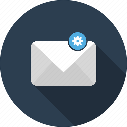 Mail, configuration, email, envelope, gear, options, preferences icon - Download on Iconfinder