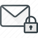 email, envelope, lock, mail, message