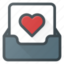 email, envelope, favorite, inbox, love, mail, message