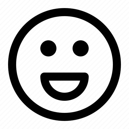 Emoji, face, reaction, smile icon