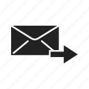 inbox, arrow, forward, mail, message, email, empty