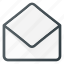 email, envelope, mail, message, newsletter, open 