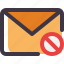 dissmiss, email, envelope, letter, mail 