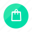 basket, emerald, gradient, half, bag, cart, ecommerce 