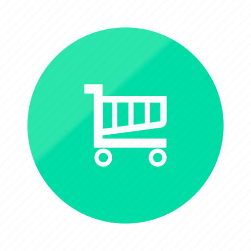 Cart, emerald, gradient, half, buy, shop, store icon - Download on Iconfinder