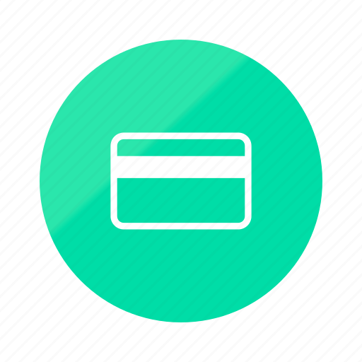 Creditcard, emerald, gradient, half, card, credit, payment icon - Download on Iconfinder
