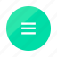 emerald, gradient, half, menu, app, mobile, ui 
