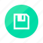 emerald, gradient, half, save, document, file, files 