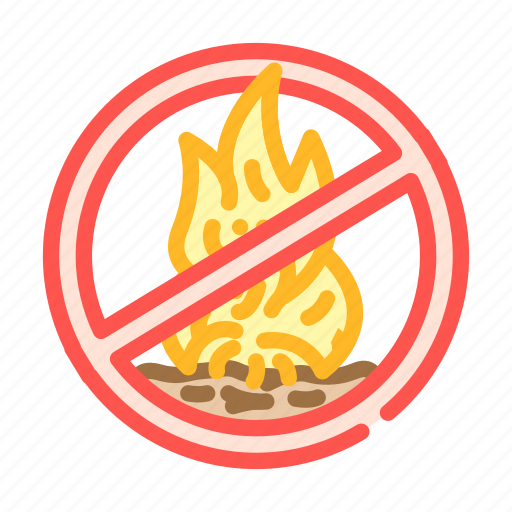 No, open, fire, flame, emergency, exit icon - Download on Iconfinder