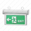 emergency, exit, sign, close, door, hospital, direction