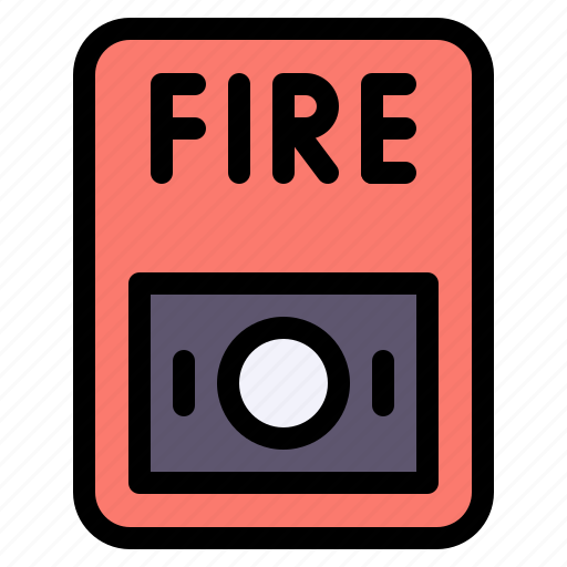 Fire, button, alarm, fireman, emergency icon - Download on Iconfinder