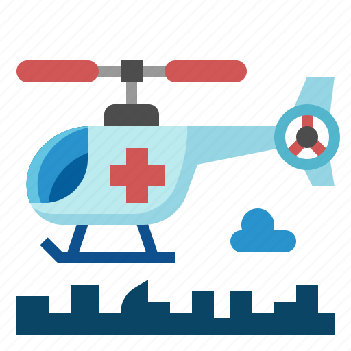 Helicopter, chopper, transportation, aircraft, emergency, hospital, healthcare icon - Download on Iconfinder