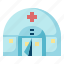 hospital, red, cross, first, aid, tent, camp 