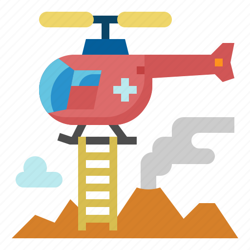 Rappel, helicopter, emergency, chopper, rope, ambulance, hospital icon - Download on Iconfinder