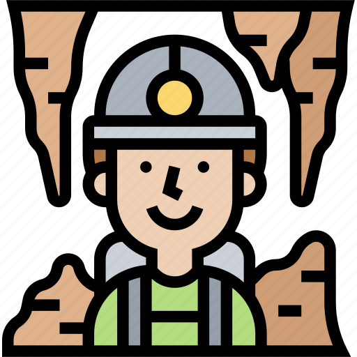 Cave, discover, geologist, helmet, nature icon - Download on Iconfinder