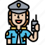 police, woman, guard, security, uniform 